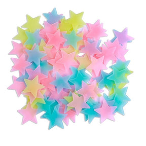 100pc 3D Glow Star Stickers