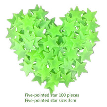 100pc 3D Glow Star Stickers