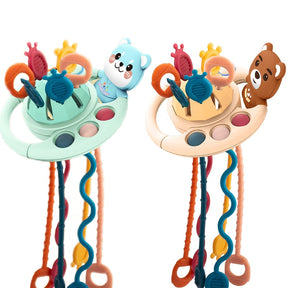 3 in 1 Pull String Teething Toy