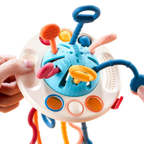 3 in 1 Pull String Teething Toy